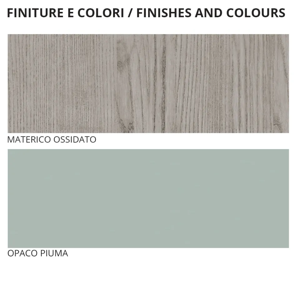 Modernt sovrum med 4 element i modern stil Made in Italy - Lusinda Viadurini