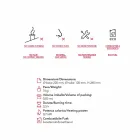 Spis keramik och glas bord bioetanol Jim, tillverkad i Italien Viadurini