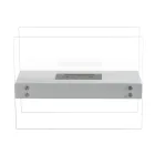 Bioetanol Golvkamin i vit metall och härdat glas - Timon Viadurini