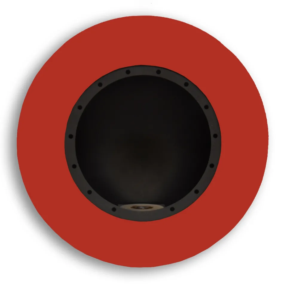 Rund design vägg bioetanol spis i målat stål - Trenton Viadurini