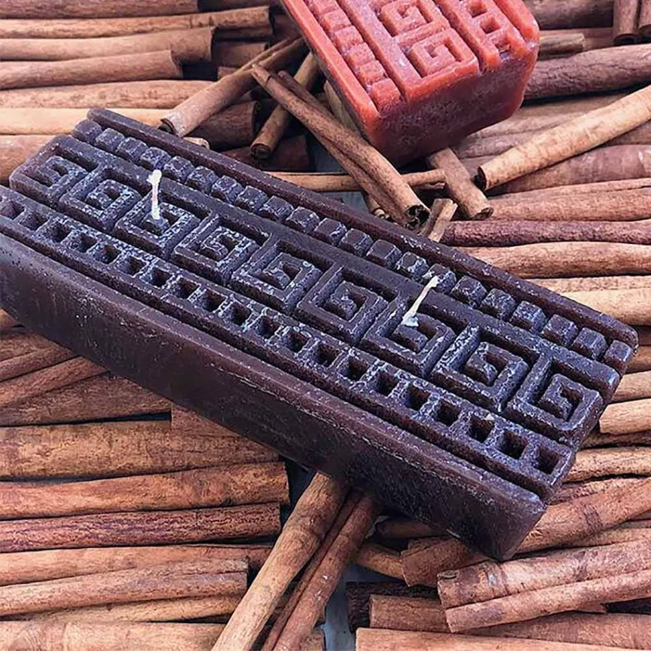 Artisan rektangulärt doftljus med kanel tillverkat i Italien - Alissa Viadurini