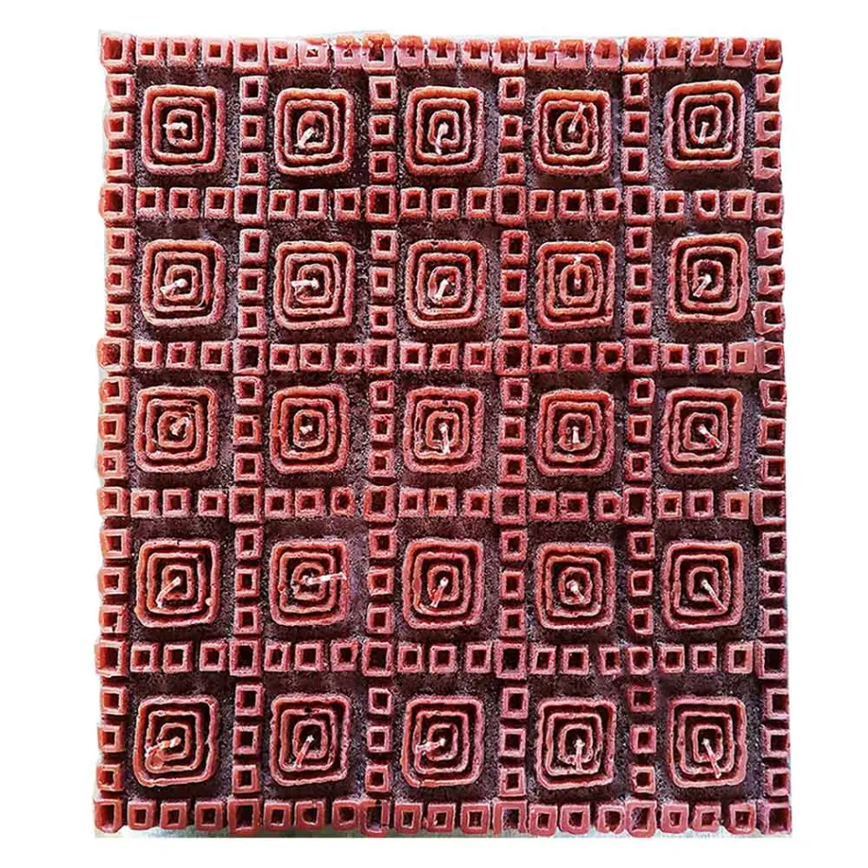 Doftbrunt vaxljus med 25 vekar tillverkat i Italien - Piura Viadurini