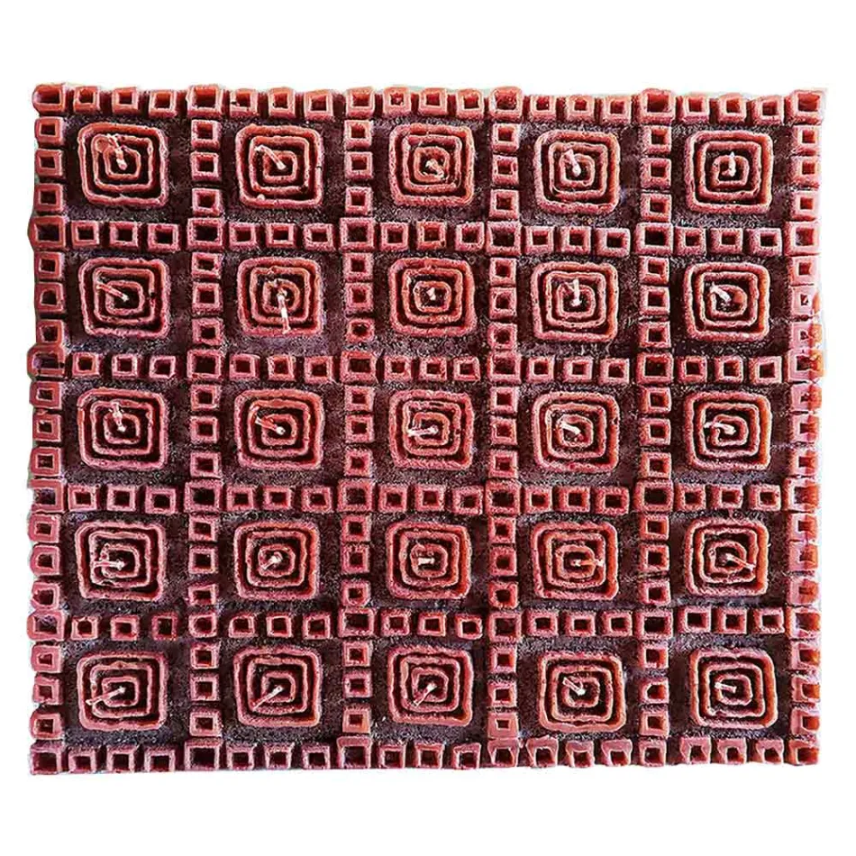 Doftbrunt vaxljus med 25 vekar tillverkat i Italien - Piura Viadurini