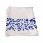 Linne duk av italiensk hantverk med handtryckt design - varumärken Viadurini