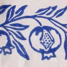 Linne duk av italiensk hantverk med handtryckt design - varumärken Viadurini