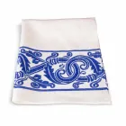 Linne duk av italiensk hantverk med handtryckt design - varumärken Viadurini