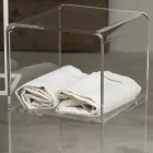 Vagnspelare i transparent akrylkristall 1 eller 3 hyllor - Minervo Viadurini