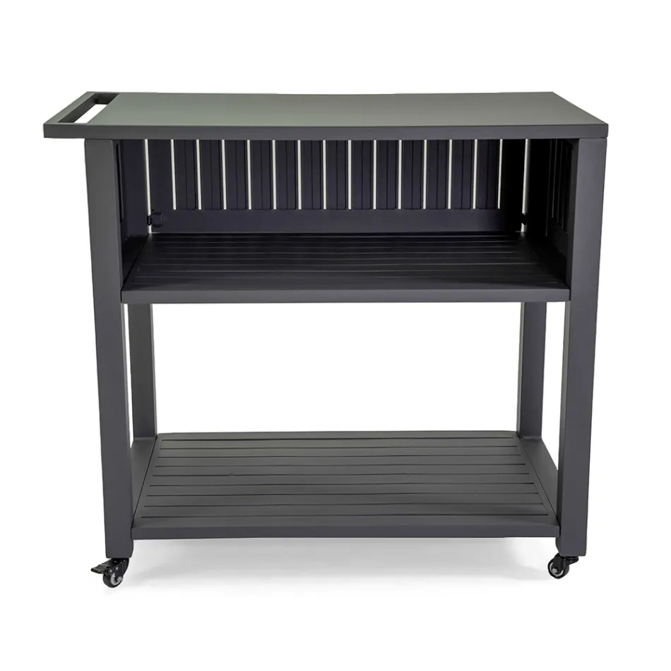 Vagn för utomhusbruk i målad aluminium med olika ytbehandlingar - Hotel Viadurini