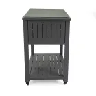 Vagn för utomhusbruk i målad aluminium med olika ytbehandlingar - Hotel Viadurini