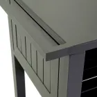 Vagn för utomhusbruk i målad aluminium med olika ytbehandlingar - Hotel Viadurini