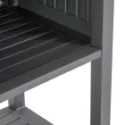 Vagn för utomhusbruk i målad aluminium med olika ytbehandlingar - Hotel Viadurini