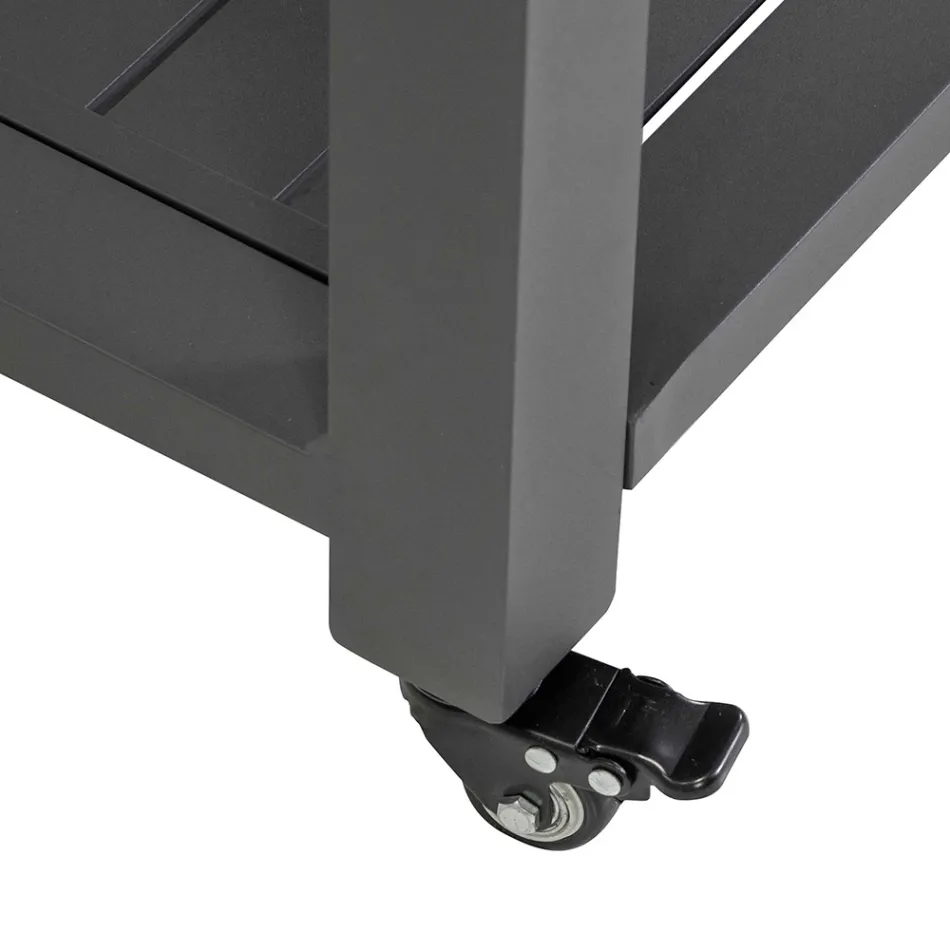 Vagn för utomhusbruk i målad aluminium med olika ytbehandlingar - Hotel Viadurini