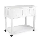 Vagn för utomhusbruk i målad aluminium med olika ytbehandlingar - Hotel Viadurini