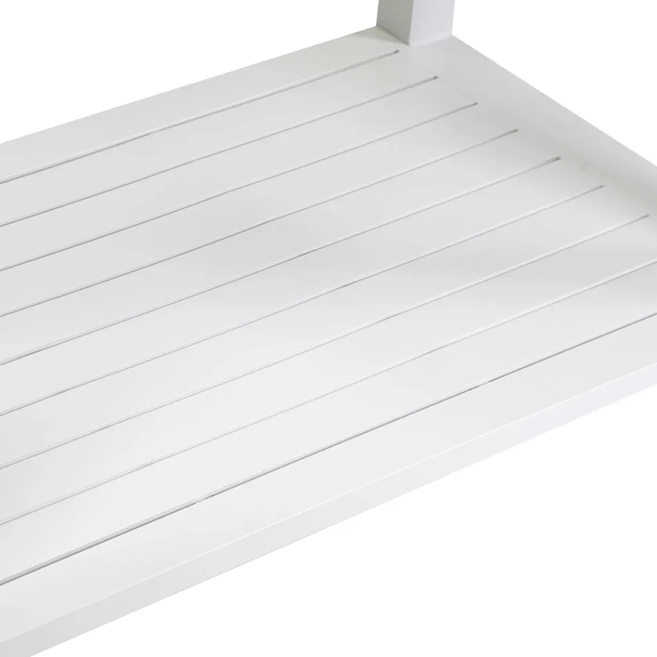 Vagn för utomhusbruk i målad aluminium med olika ytbehandlingar - Hotel Viadurini