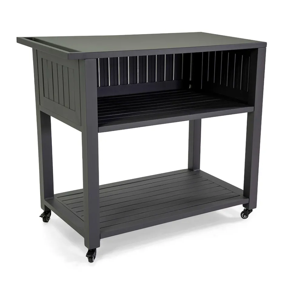 Vagn för utomhusbruk i målad aluminium med olika ytbehandlingar - Hotel Viadurini