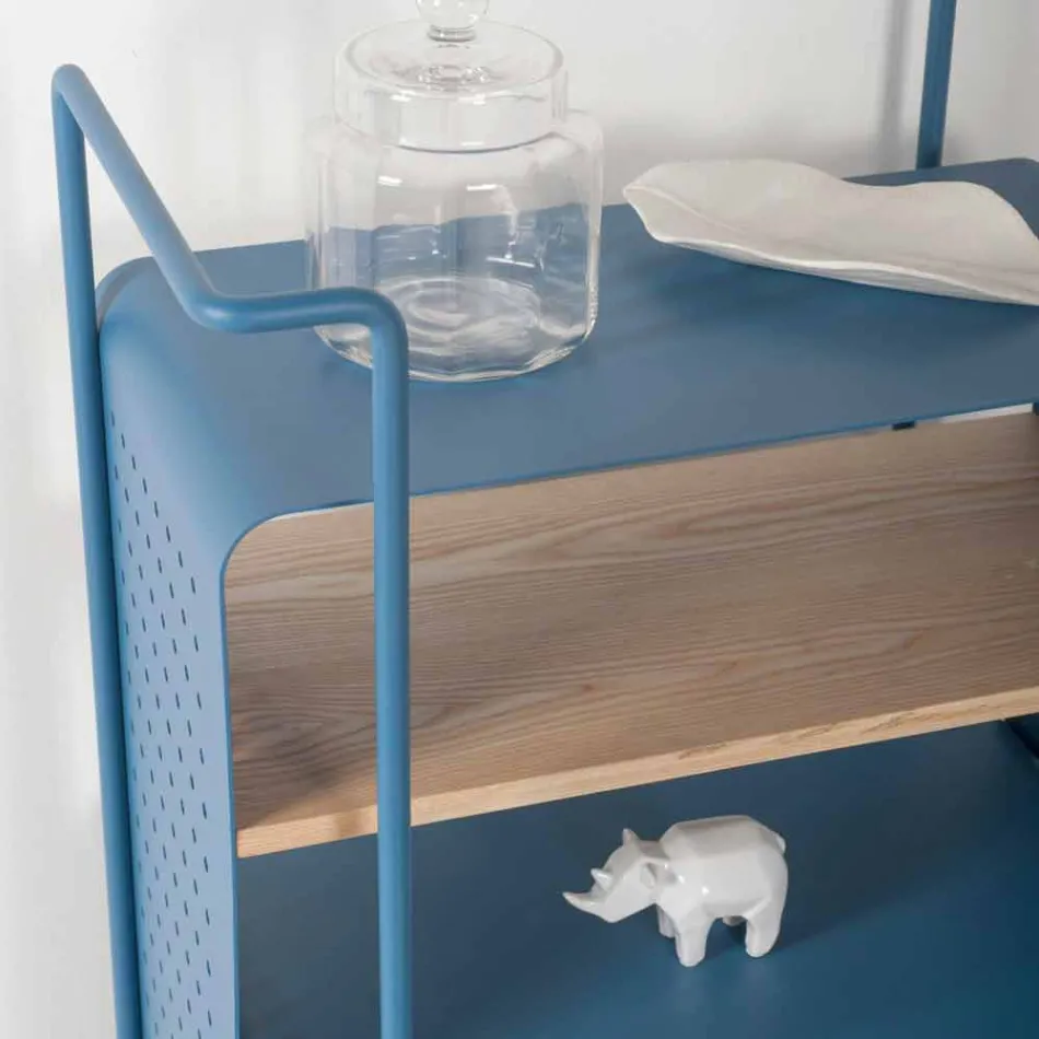 Designvagn i stål med asktopp tillverkad i Italien - Murella Viadurini