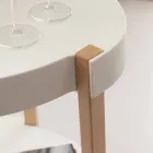 Shopping i bok natur och vit polypropylen hjul Pineto Viadurini