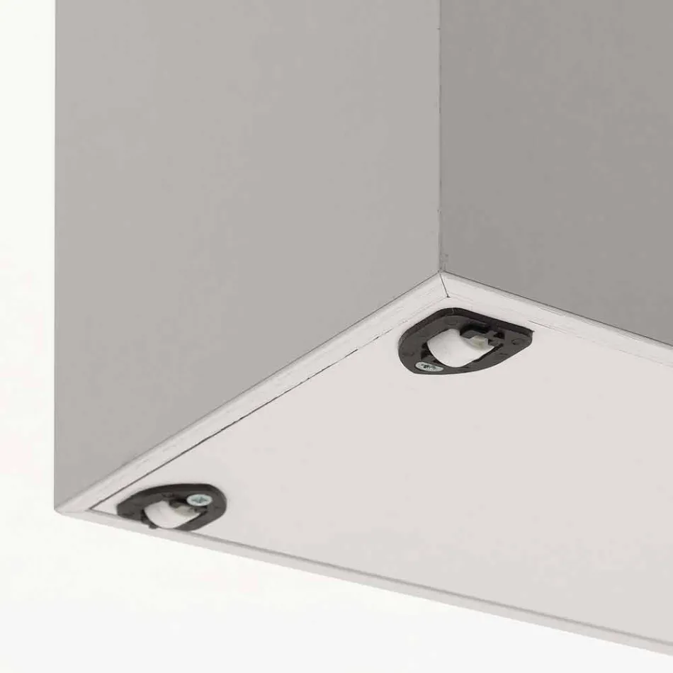 Shoppingtillägg dörren öppen por vit melamin Columbus Viadurini