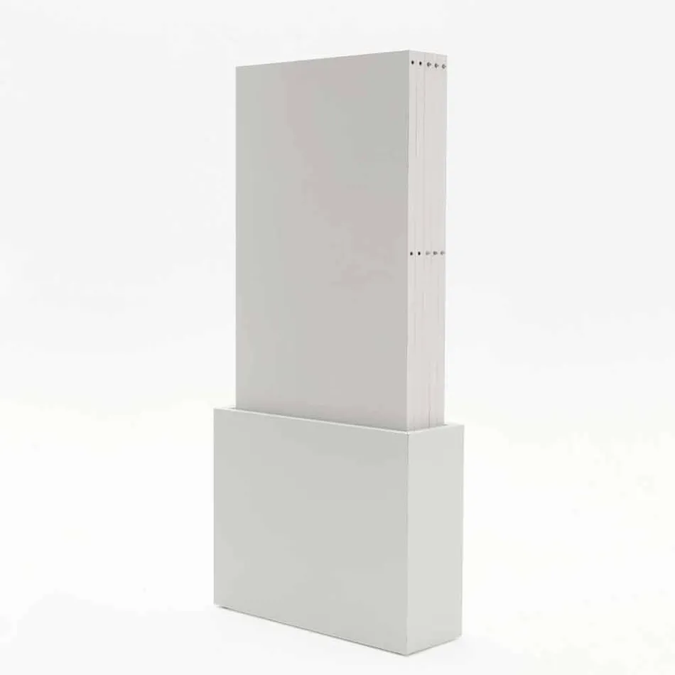 Shoppingtillägg dörren öppen por vit melamin Columbus Viadurini