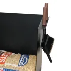 Metall pelletspåsehållarevagn med hjul Tillverkad i Italien - Pinguino Viadurini