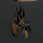 Metallträvagn med hylla och 4 hjul Tillverkad i Italien - Geco Viadurini