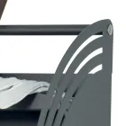 Metallträvagn med hylla och 4 hjul Tillverkad i Italien - Geco Viadurini