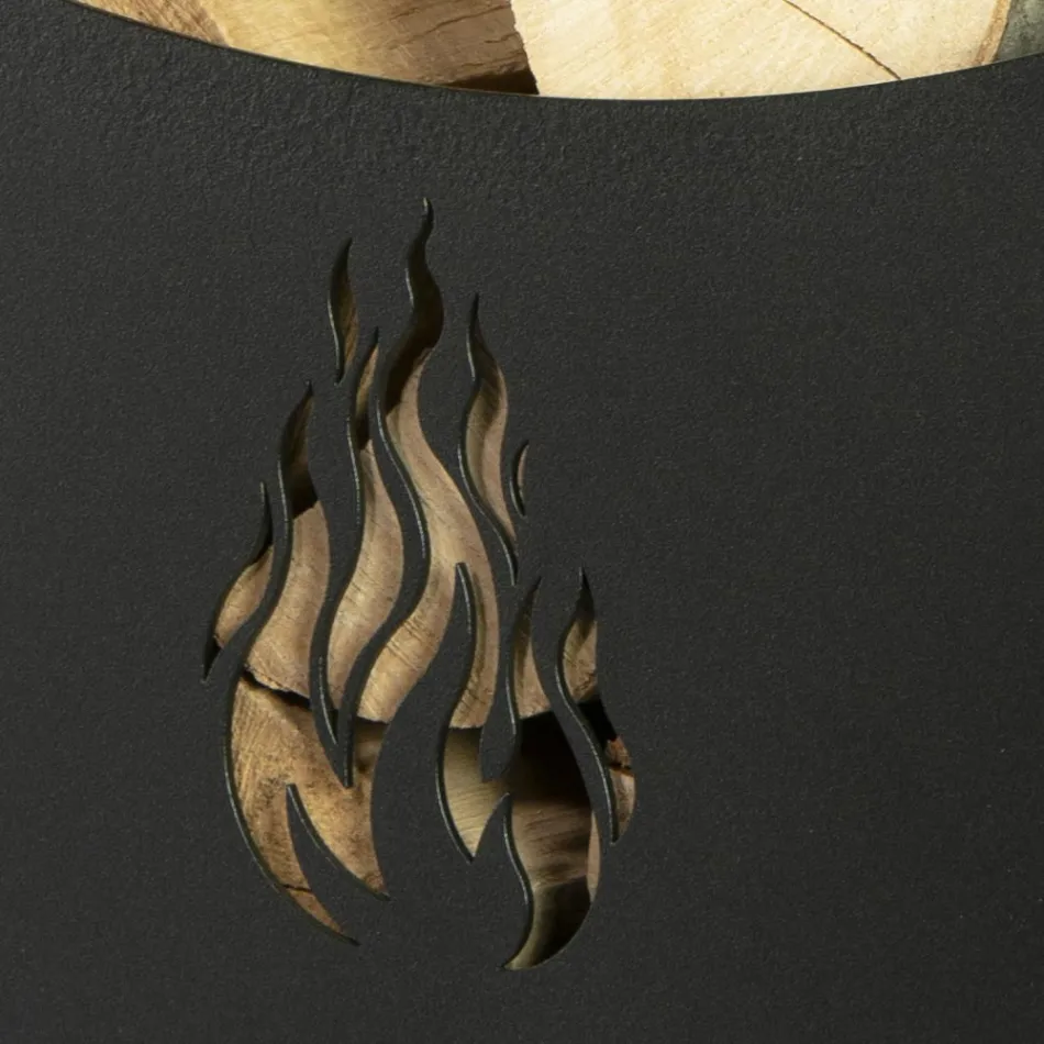 Metallträvagn med 4 hjul Tillverkad i Italien - Coccinella Viadurini