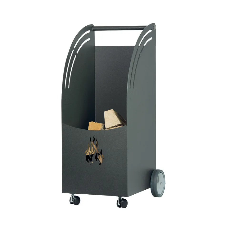 Metallträvagn med 4 hjul Made in Italy - Nyckelpiga Viadurini