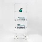 Köksförvaringsvagn i plexiglas tillverkad i Italien - Ercolano Viadurini