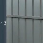 Antracitplåt Lean-To Trädgårdsbod med gångjärnsdörr - Cucciolo Viadurini