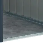 Antracitplåt Lean-To Trädgårdsbod med gångjärnsdörr - Cucciolo Viadurini