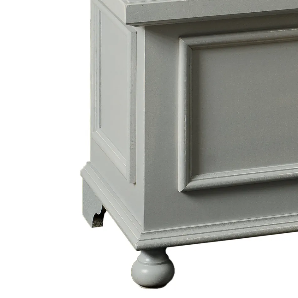 Bröst med solid poppelstruktur tillverkad i Italien - Dievis Viadurini