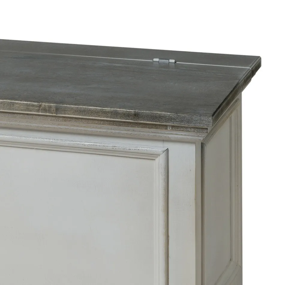 Bröst med solid poppelstruktur tillverkad i Italien - Dievis Viadurini