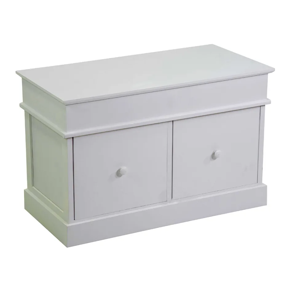 Byrå i trä för inomhusbruk med 2 lådor - Meduse Viadurini