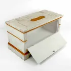 Bröst handgjorda i massivt trä med guldprofiler tillverkade i Italien - Caio Viadurini