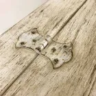 Bröst handgjorda i massivt trä med guldprofiler tillverkade i Italien - Caio Viadurini