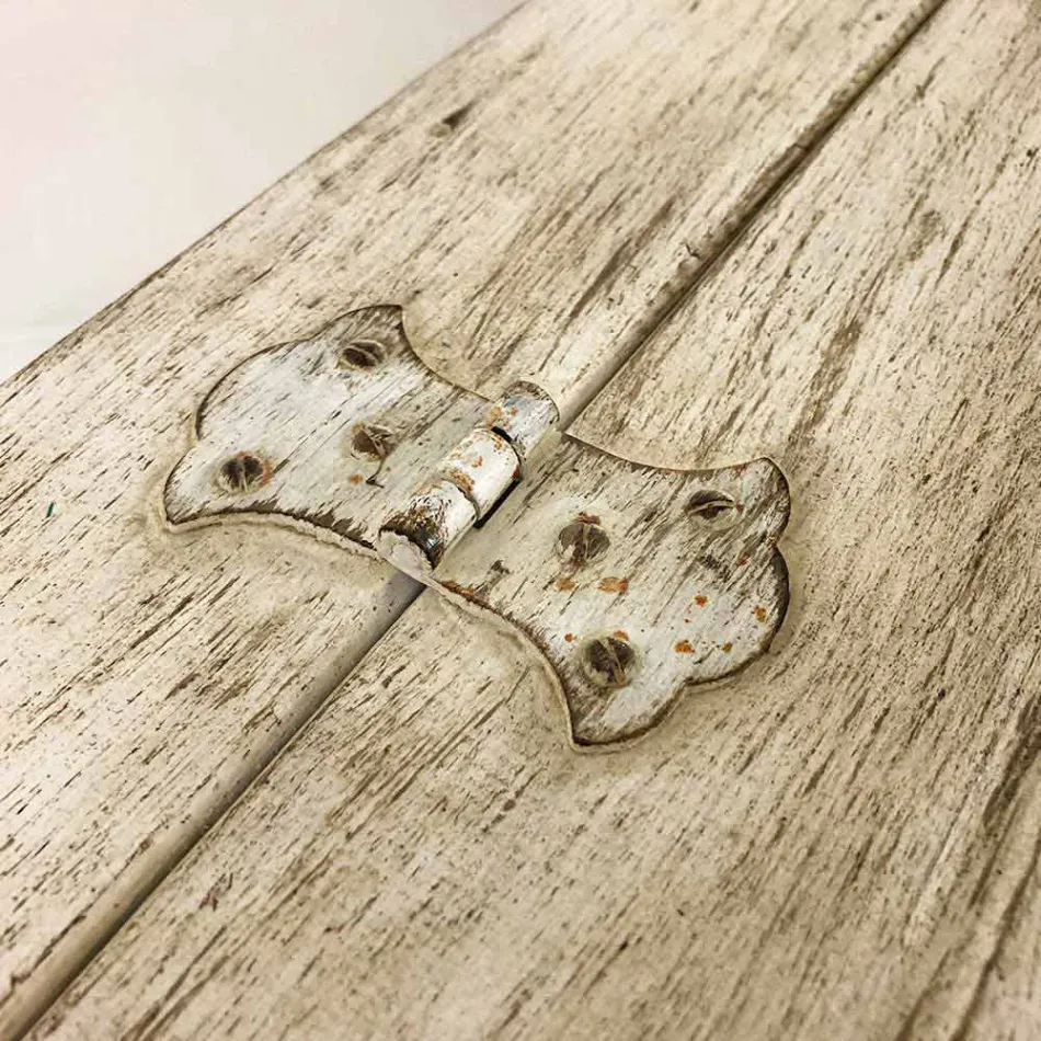 Bröst handgjorda i massivt trä med guldprofiler tillverkade i Italien - Caio Viadurini