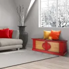 Kista i fanerat trä med olika ytbehandlingar tillverkad i Italien - Krishna Viadurini