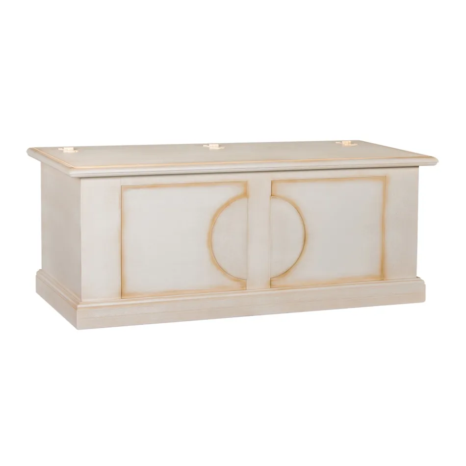 Kista i fanerat trä med olika ytbehandlingar tillverkad i Italien - Krishna Viadurini