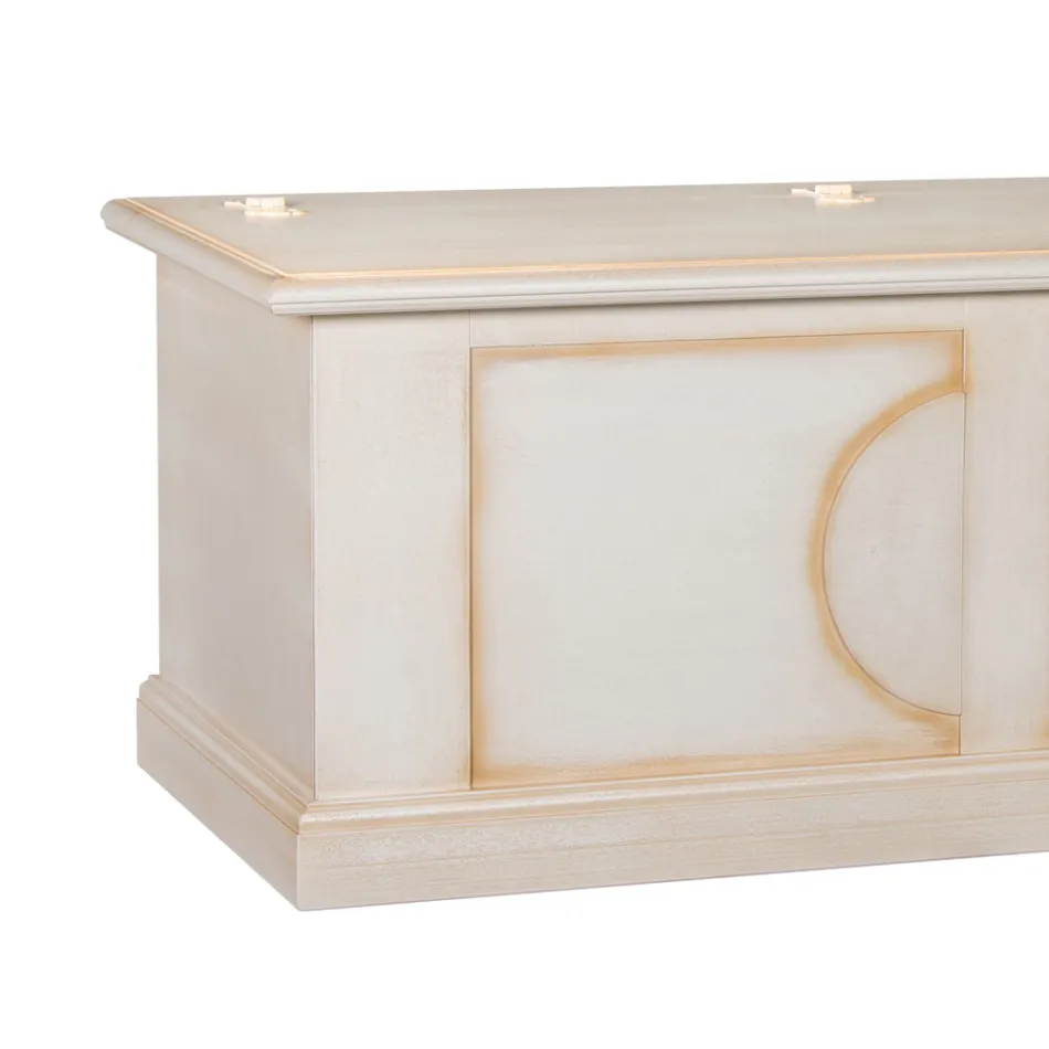 Kista i fanerat trä med olika ytbehandlingar tillverkad i Italien - Krishna Viadurini