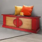 Kista i fanerat trä med olika ytbehandlingar tillverkad i Italien - Krishna Viadurini