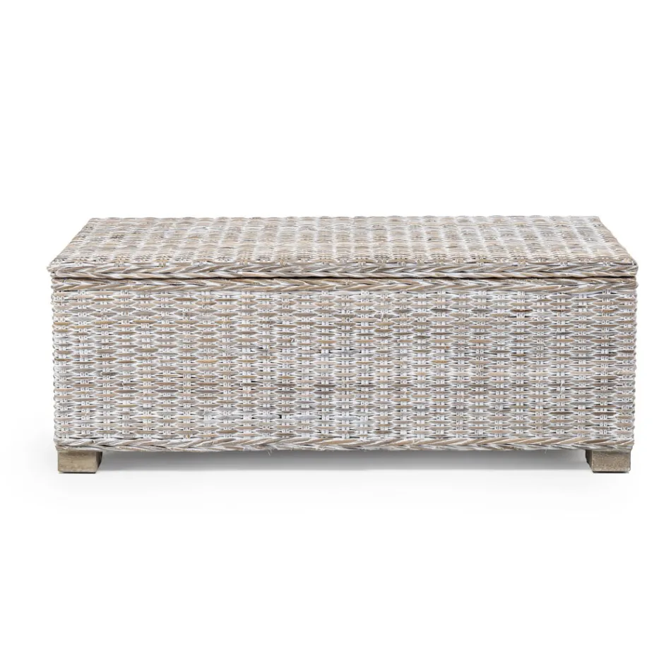 Utomhuslåda i naturfiber av Kubù - Nogitsune Viadurini