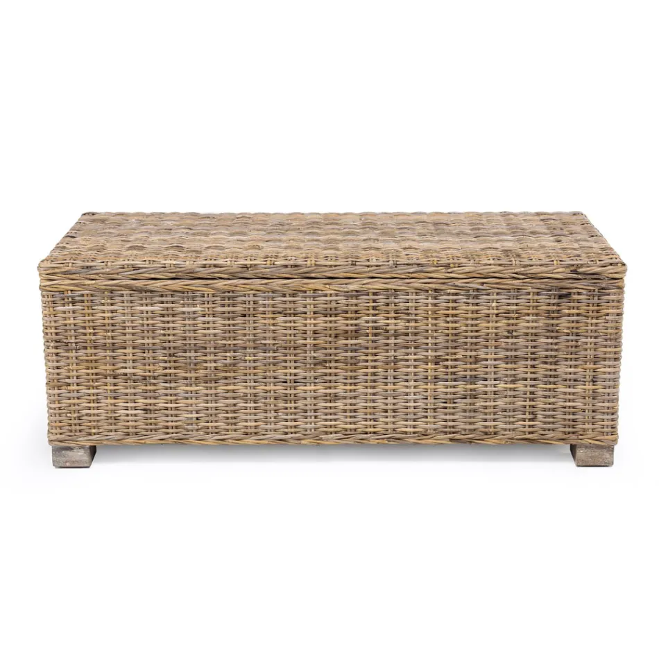 Utomhuslåda i naturfiber av Kubù - Nogitsune Viadurini