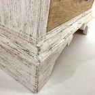 Artisan byrå med 4 lådor i vitt trä tillverkat i Italien - Manhattan Viadurini