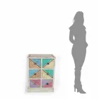 Handgjorda byrå med färgade lådor tillverkade i Italien - Brighella Viadurini