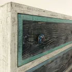 Hantverk byrå i gran med 3 lådor tillverkad i Italien - apa Viadurini