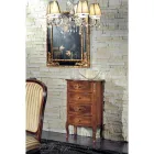 Klassisk byrå i valnötsträ 4 eller 6 lådor Tillverkad i Italien - Katerine Viadurini