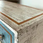 Byrå med färgade lådor och keramiska knoppar tillverkade i Italien - Hendriks Viadurini