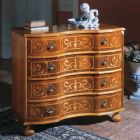 Kommod i klassisk stil i trä med lådor tillverkad i Italien - Elegant Viadurini
