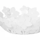 Mittstycke med blommor i lerjärn, vitt eller blått - Marken Viadurini